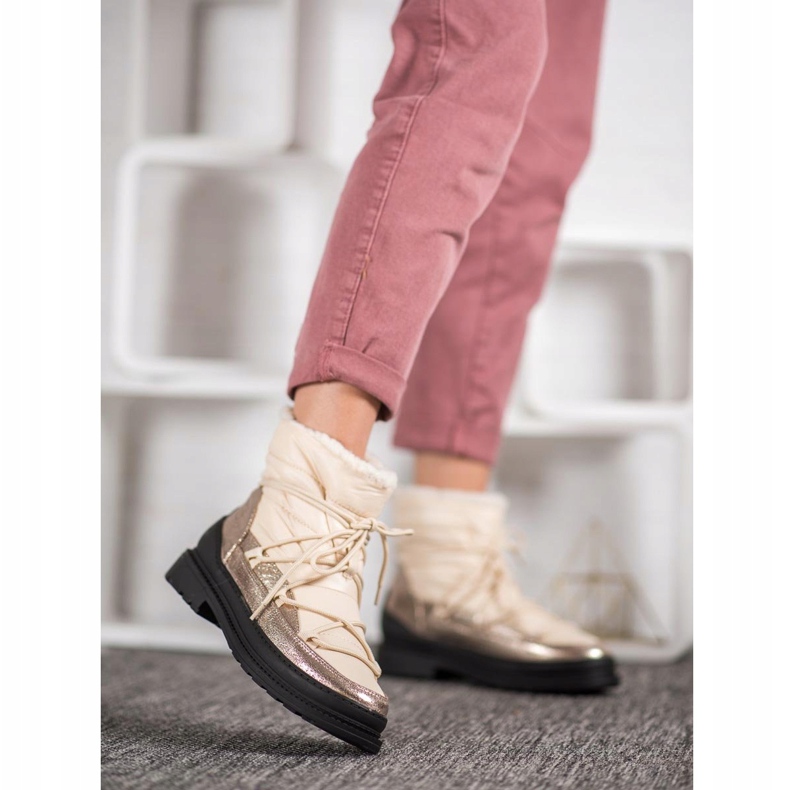 VICES Textil-Schneestiefel golden 1