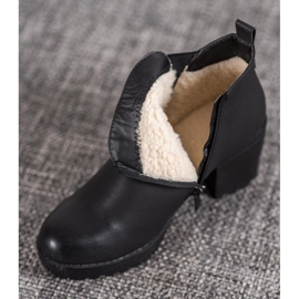 J. Star Stiefel mit hohem Absatz schwarz 1