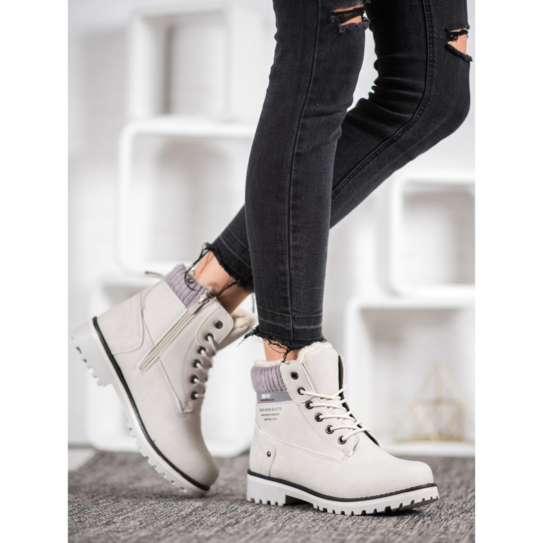 SHELOVET Trapper mit Reißverschluss grau 1