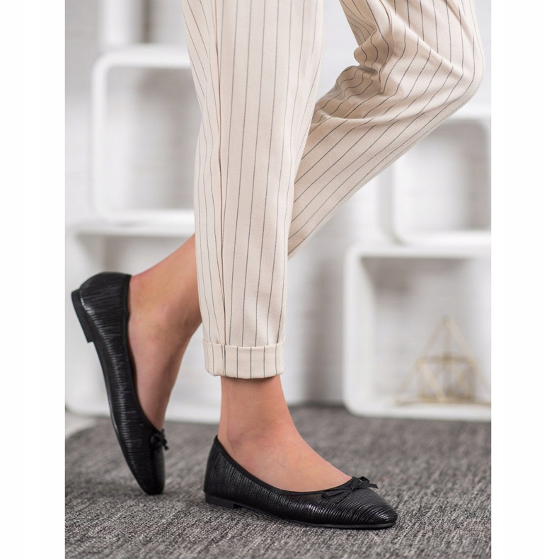 Evento Bequeme Ballerinas schwarz 1