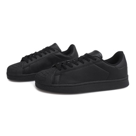 Retro Sneaker Superstar D6806-2 Schwarz 1