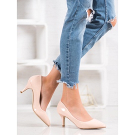 Small Swan Bequeme Lackpumps rosa 1