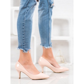 Small Swan Bequeme Lackpumps rosa 2