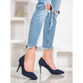 Comer Wildleder-Absätze blau 2