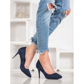 Comer Wildleder-Absätze blau 1