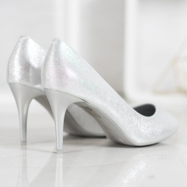 Comer Silber lackierte Pins grau 1