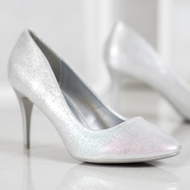 Comer Silber lackierte Pins grau 2