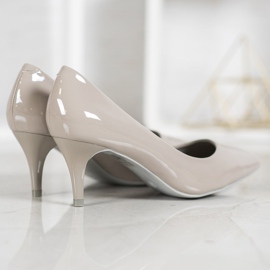 Comer Bequeme lackierte Absätze grau 1