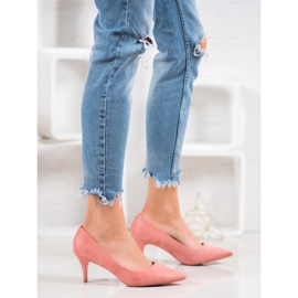 Comer Klassische High Heels rosa gelb 2