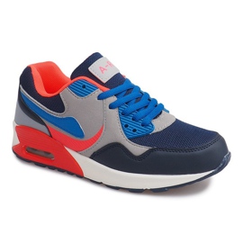 Turnschuhe B308A-1 Grau marineblau mehrfarbig 2