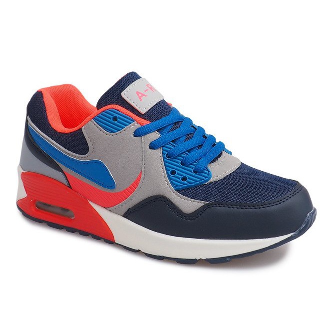 Turnschuhe B308A-1 Grau marineblau mehrfarbig 2