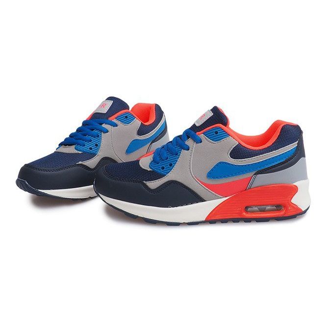 Turnschuhe B308A-1 Grau navy blau mehrfarbig 1