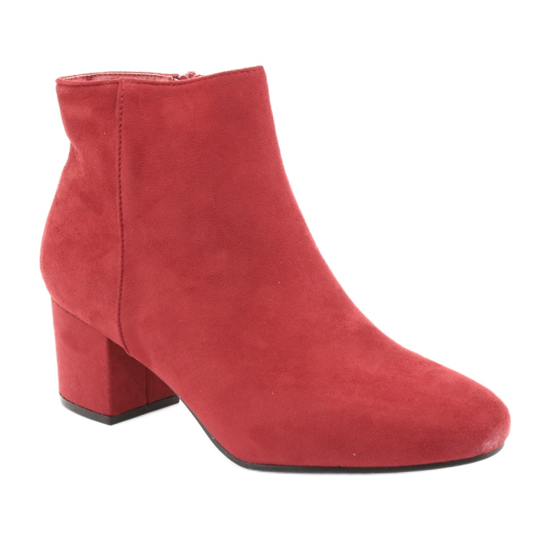 Rote Stiefel mit niedrigem Absatz YQ216P Rot 3