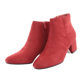 Rote Stiefel mit niedrigem Absatz YQ216P Rot 5