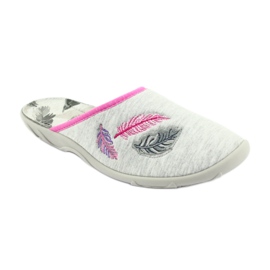 Befado farbige Damenschuhe 235D164 grau rosa 1