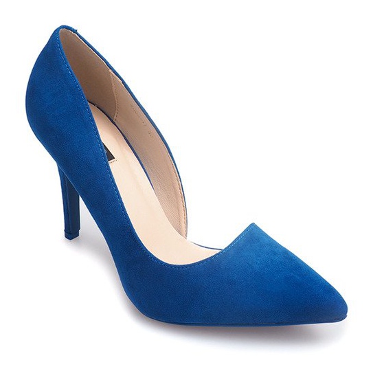 Wildleder Heels 4006 Blau 1