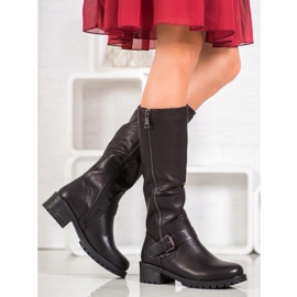 Sixth Sense Stiefel mit Schnalle schwarz 1