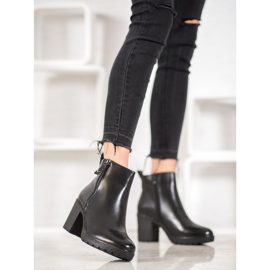 Bella Paris Lässige Öko-Lederstiefel schwarz 2