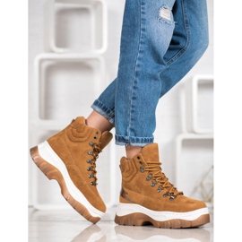 Seastar Modische Schnürstiefel braun 1