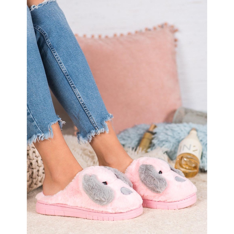 SHELOVET Hausschuhe für Hunde rosa 1