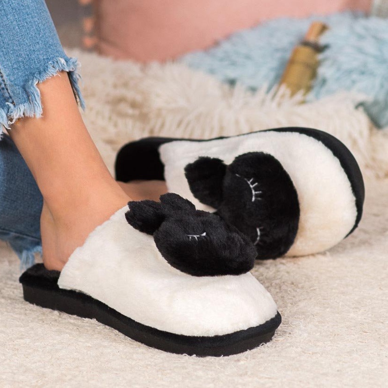 SHELOVET Warme Hausschuhe schwarz 1