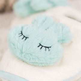 SHELOVET Warme Hausschuhe blau 2