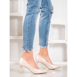 Goodin Stylische Stilettos aus Öko-Leder braun 2