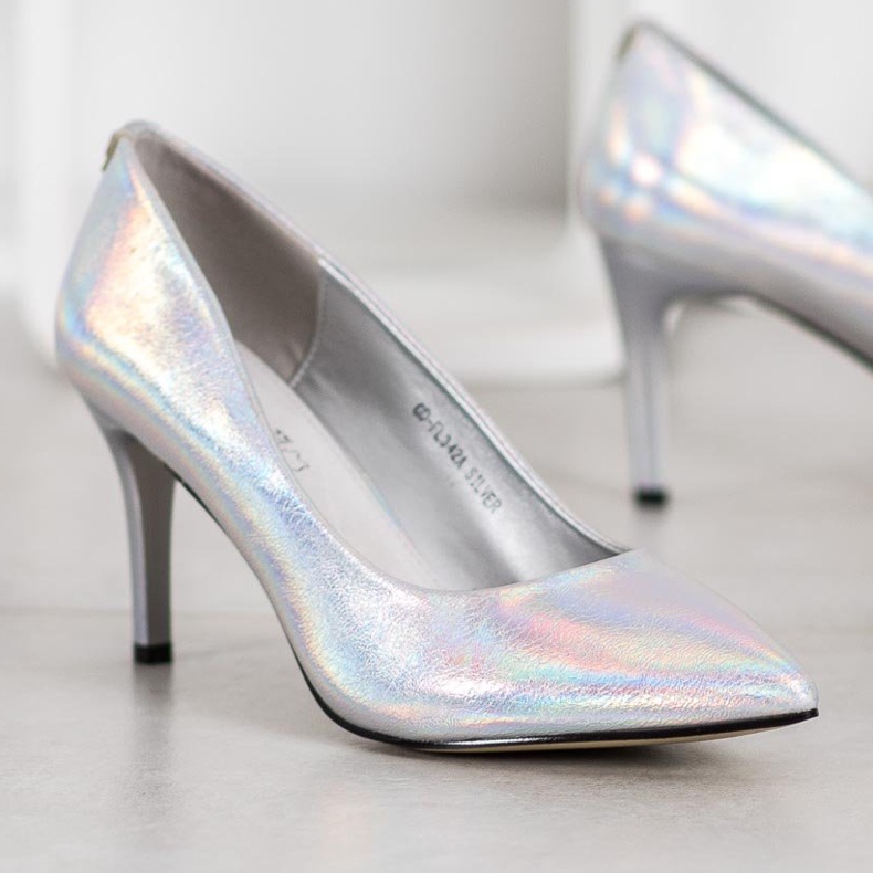 Goodin Stylische Stilettos aus Öko-Leder grau 1