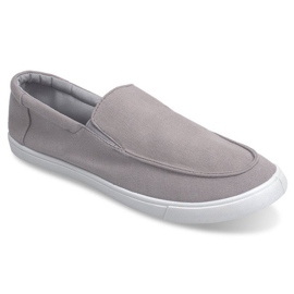 Graue Turnschuhe Slip On MJ02 2