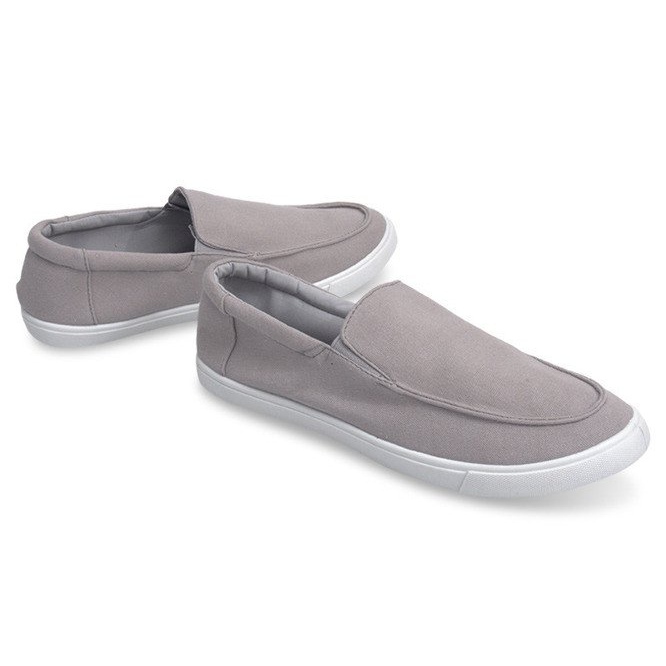 Graue Turnschuhe Slip On MJ02 1