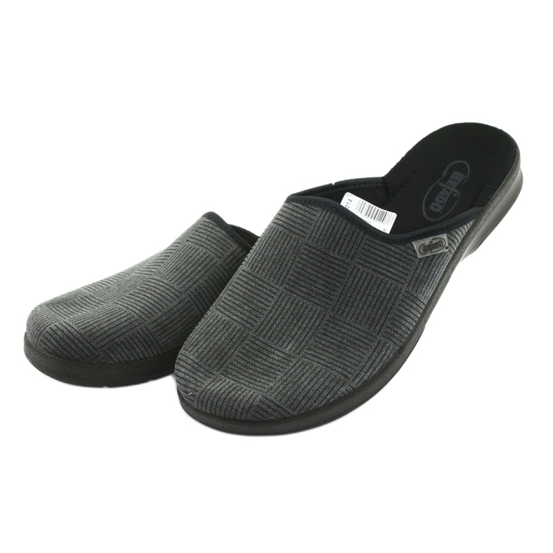 Befado Herrenschuhe PU 548M014 schwarz grau 3