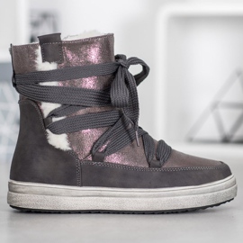 SDS Warme Schneeschuhe grau 2