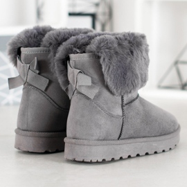 SHELOVET Mukluki mit Pelz grau 1