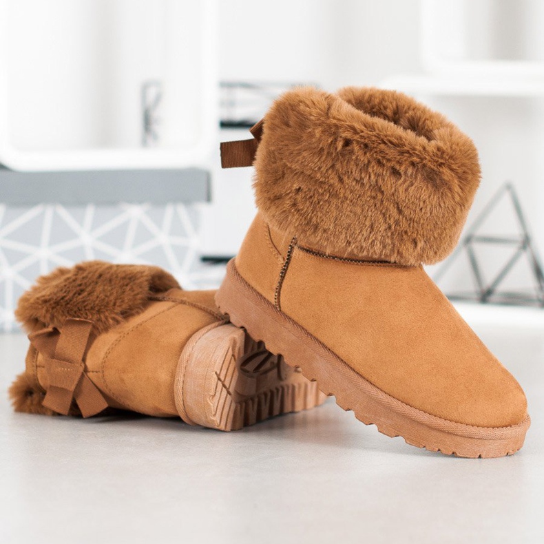 SHELOVET Mukluki mit Pelz braun 1