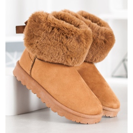 SHELOVET Mukluki mit Pelz braun 2