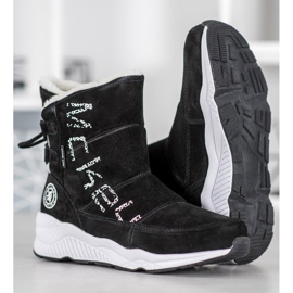 McKey Schneestiefel aus Leder schwarz 2