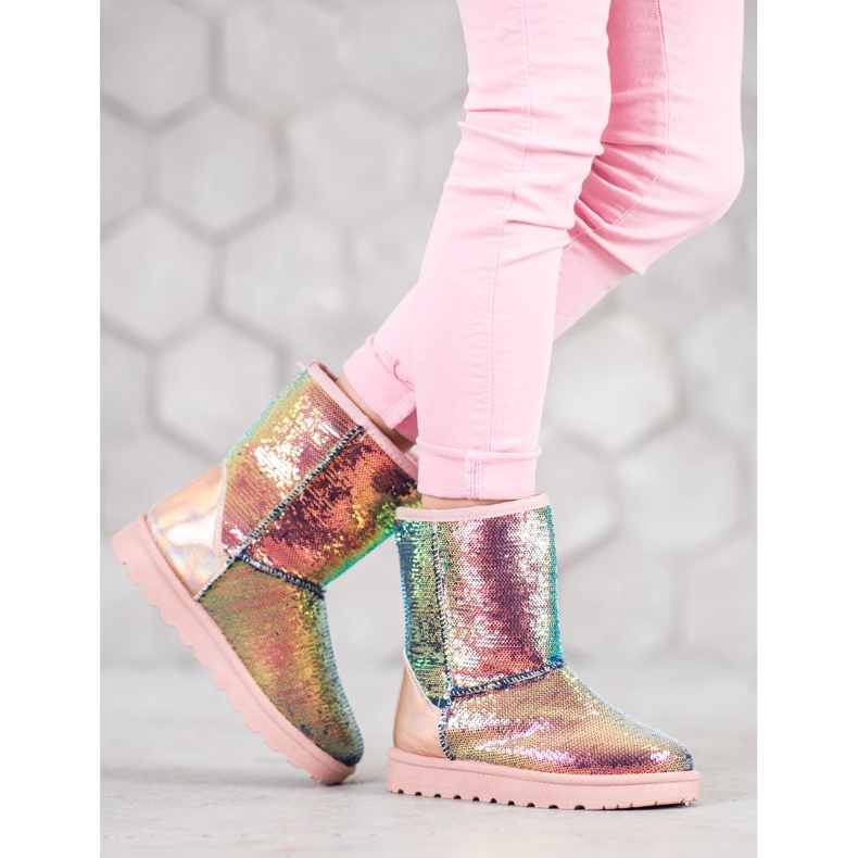 SHELOVET Mukluki mit Pailletten mehrfarbig 1