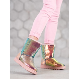 SHELOVET Mukluki mit Pailletten mehrfarbig 2