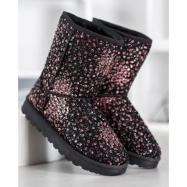 SHELOVET Warmes Mukluki mit Pailletten mehrfarbig 2