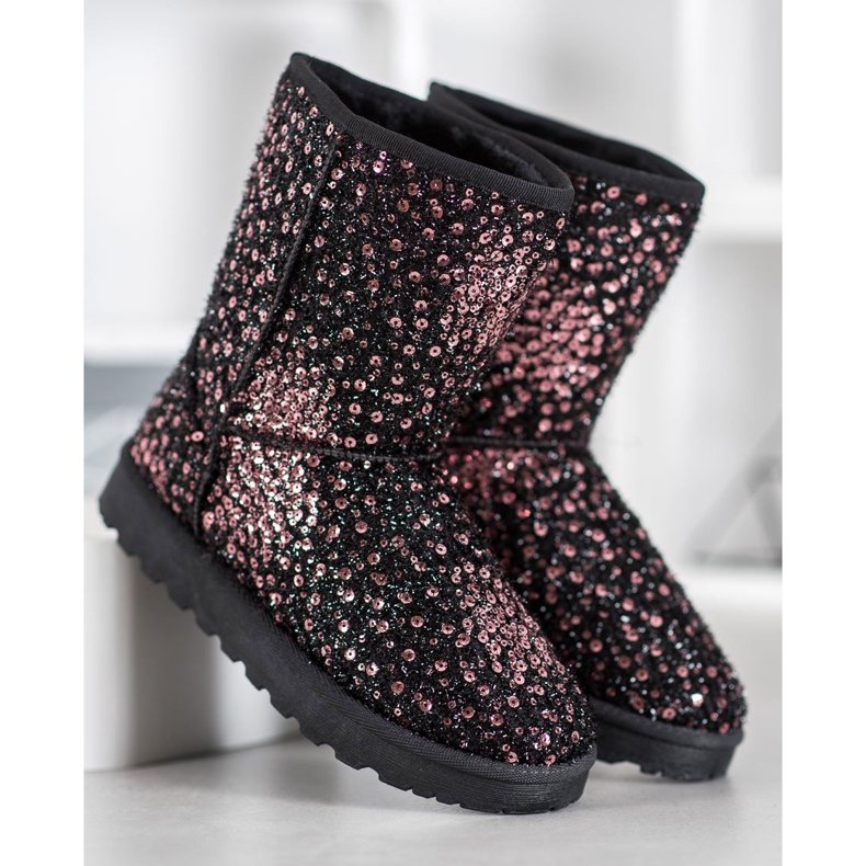 SHELOVET Warmes Mukluki mit Pailletten mehrfarbig 2