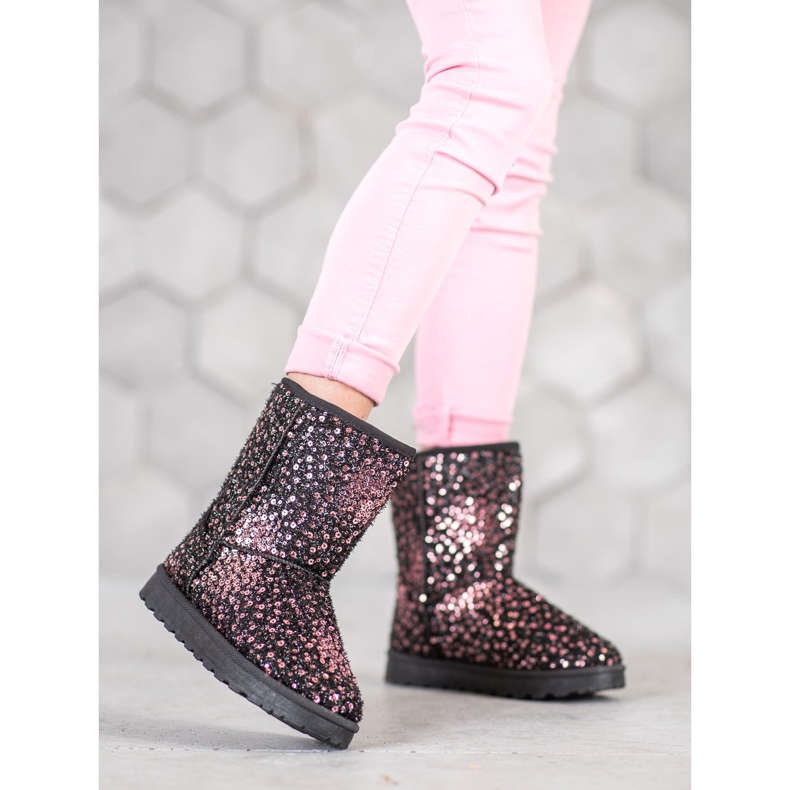 SHELOVET Warmes Mukluki mit Pailletten mehrfarbig 1