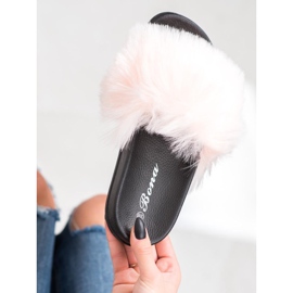 SHELOVET Stilvolle Hausschuhe rosa 1