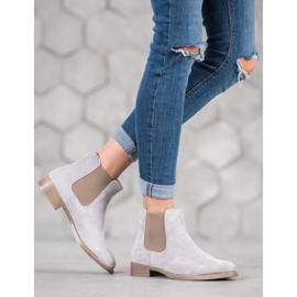 Sergio Leone Graue Chelsea-Stiefel 1