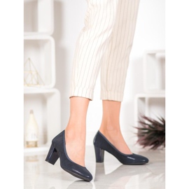 Sergio Leone Bequeme marineblaue Pumps 2