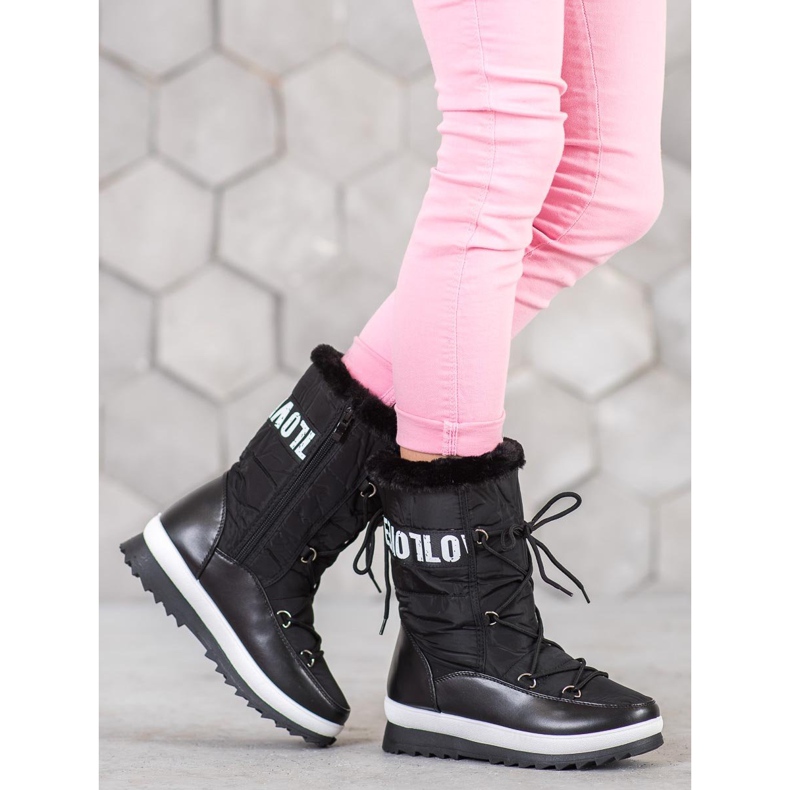 SHELOVET Liebe Schneeschuhe schwarz 1