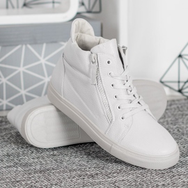 Sergio Leone Weiße Turnschuhe auf der Plattform 1