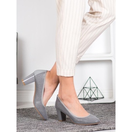 Sergio Leone Bequeme graue Pumps 2
