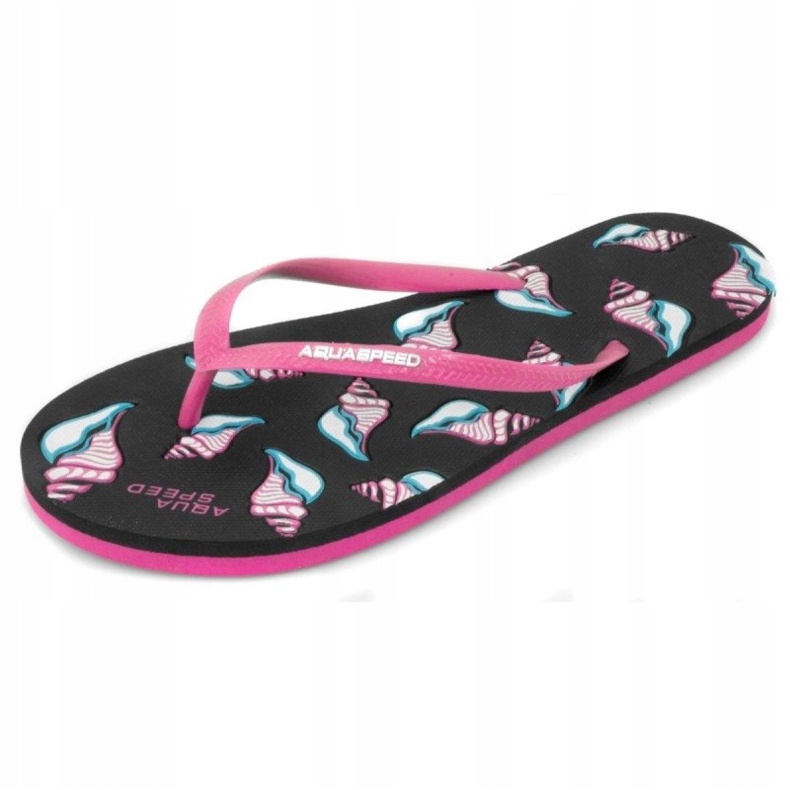 Aqua-Speed ​​​​Napoli W 40874-49564 Flip-Flops schwarz rosa 1