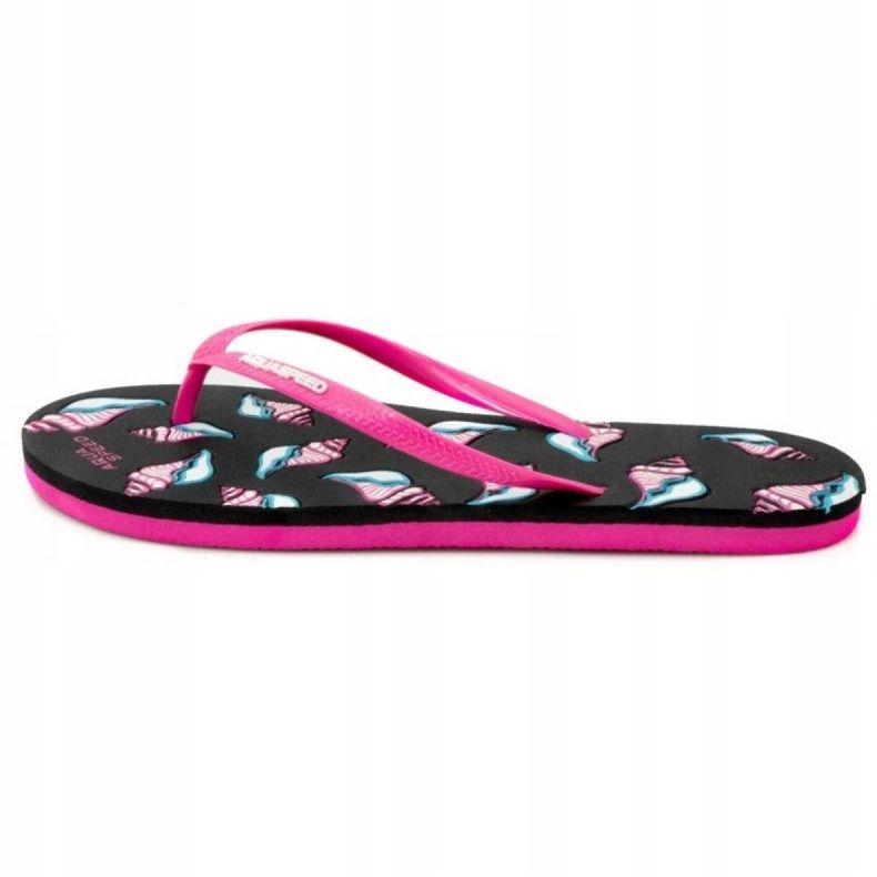 Aqua-Speed ​​​​Napoli W 40874-49564 Flip-Flops schwarz rosa 2