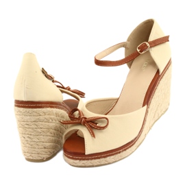 Vices Keilsandalen für Damen braun 4